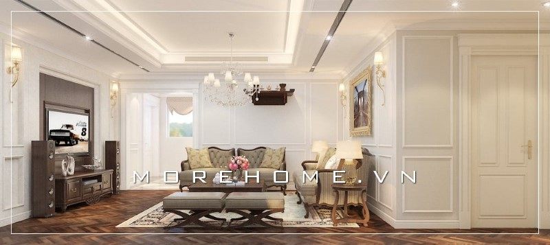 Những mẫu thiết kế phòng khách biệt thự tân cổ điển đẹp ngây ngất đã khiến nhiều người phải thưởng thức.